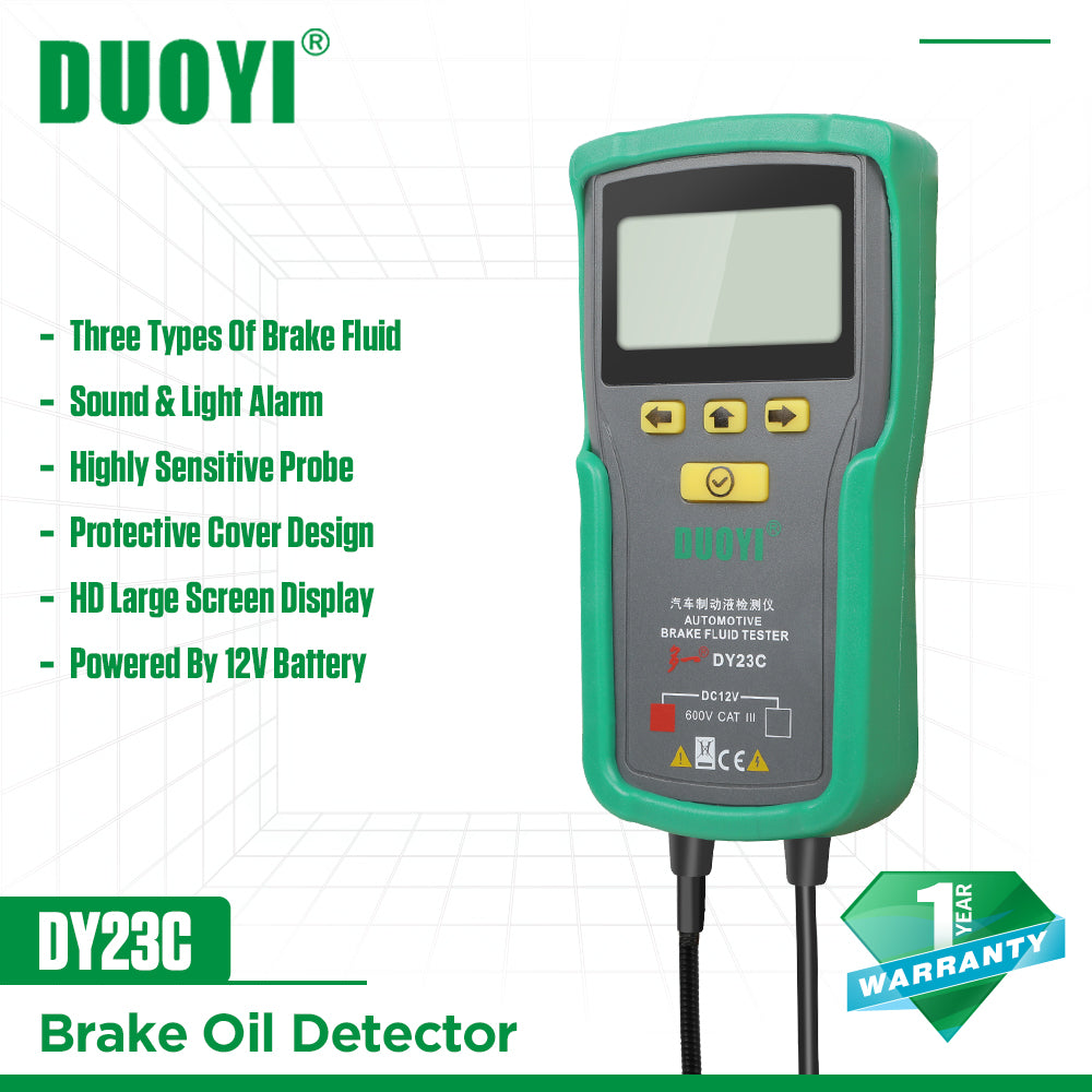 DUOYI Automotive Brake Fluid Tester Oil Moisture Water