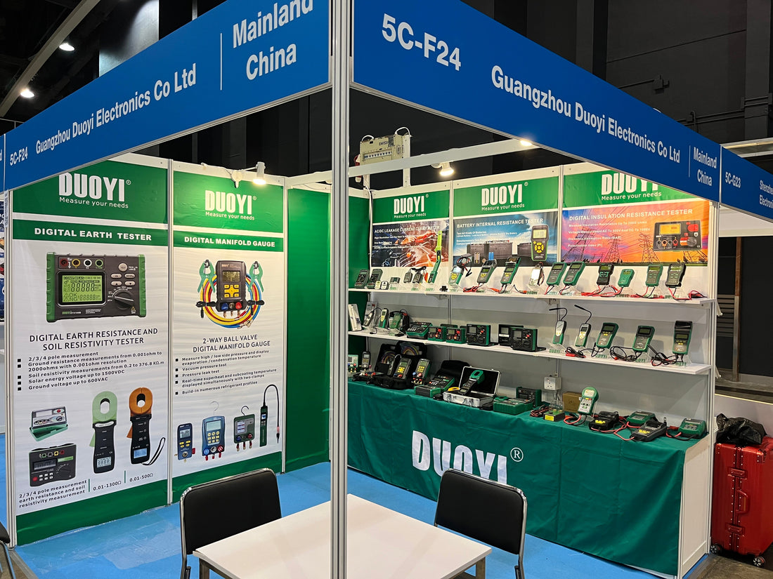 DUOYI Showcases Ground Resistance Testers at Hong Kong Electronics Fair 2025 | Booth 5C-F24
