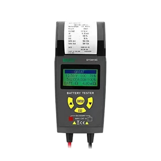 DUOYI 12V/24V Car Battery Tester with Printer  Automotive Battery