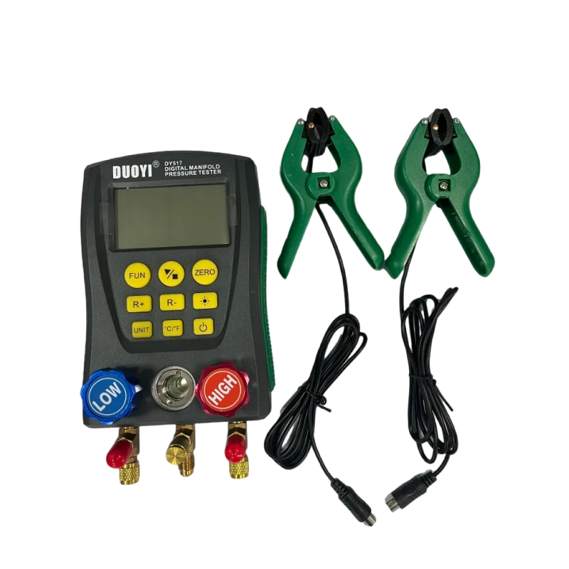 DUOYI DY517C Refrigeration Gauges Digital Manifold HVAC Gauge Set with